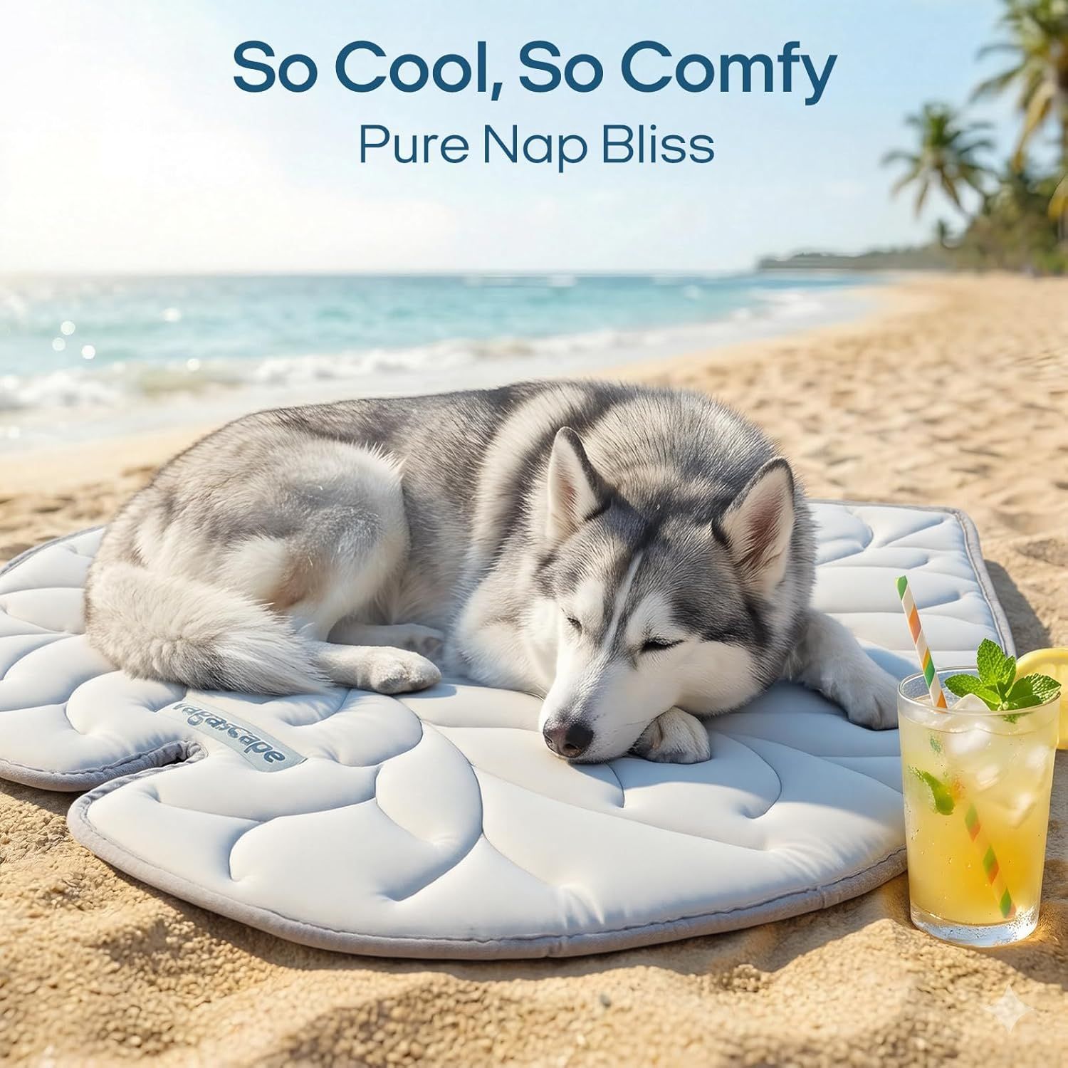 Dog Cooling Mat, Washable Pet Cooling Mat,Large   47" x 45" Thick & Durable Large Cooling Mat for Dogs, Portable Foldable Premium Cooling Pad for Indoor, Outdoor, Travel, Camping, Patio and Beach - Image 13