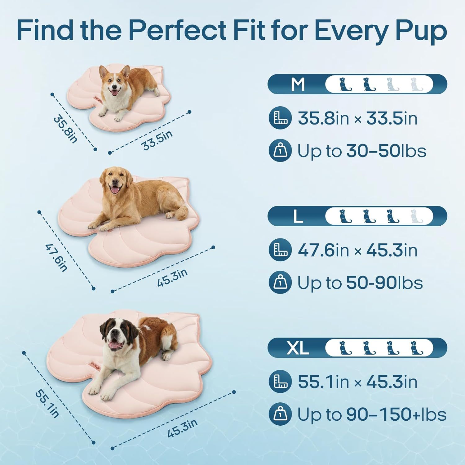Dog Cooling Mat, Washable Pet Cooling Mat,Large   47" x 45" Thick & Durable Large Cooling Mat for Dogs, Portable Foldable Premium Cooling Pad for Indoor, Outdoor, Travel, Camping, Patio and Beach - Image 20