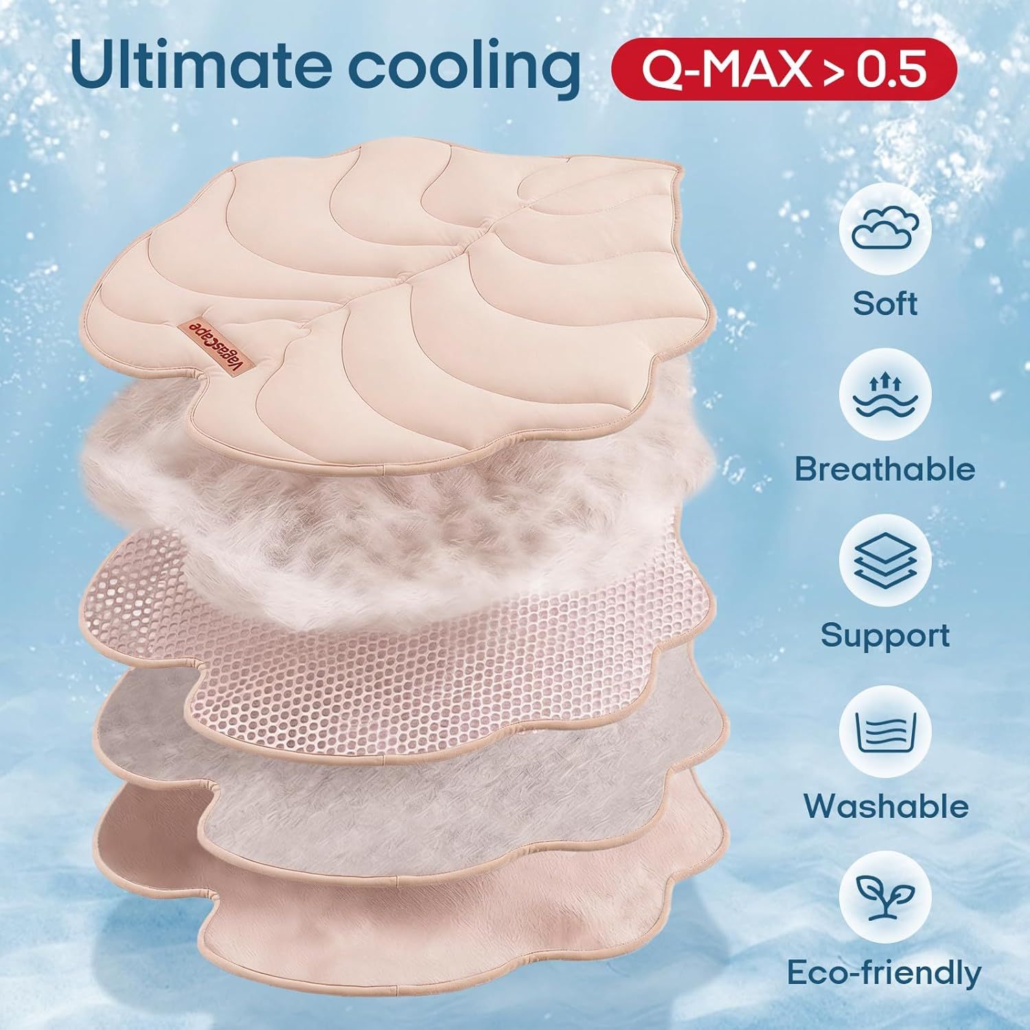 Dog Cooling Mat, Washable Pet Cooling Mat,Large   47" x 45" Thick & Durable Large Cooling Mat for Dogs, Portable Foldable Premium Cooling Pad for Indoor, Outdoor, Travel, Camping, Patio and Beach - Image 21