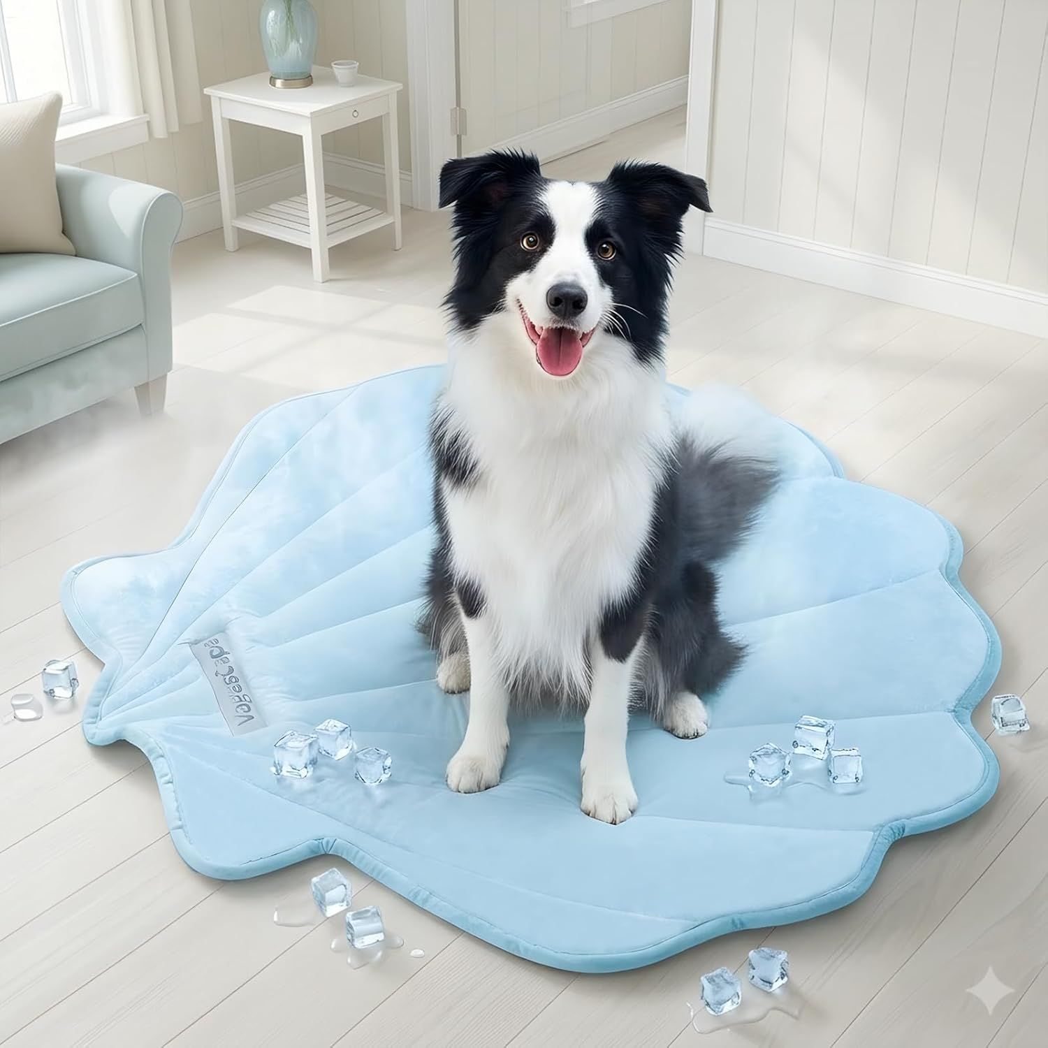 Dog Cooling Mat, Washable Pet Cooling Mat,Large   47" x 45" Thick & Durable Large Cooling Mat for Dogs, Portable Foldable Premium Cooling Pad for Indoor, Outdoor, Travel, Camping, Patio and Beach