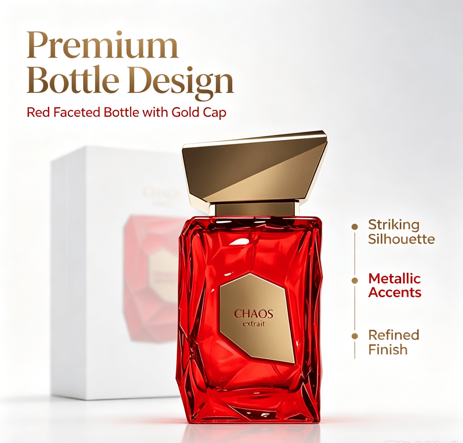 Unisex Bold Spicy Eau de Parfum Spray 100ml, Luxurious Red Geometric Crystal Bottle Fragrance, Long Lasting Rich Scent Perfume, Premium Fragrance Gift for Men and Women Dating & Daily Occasions - Image 10