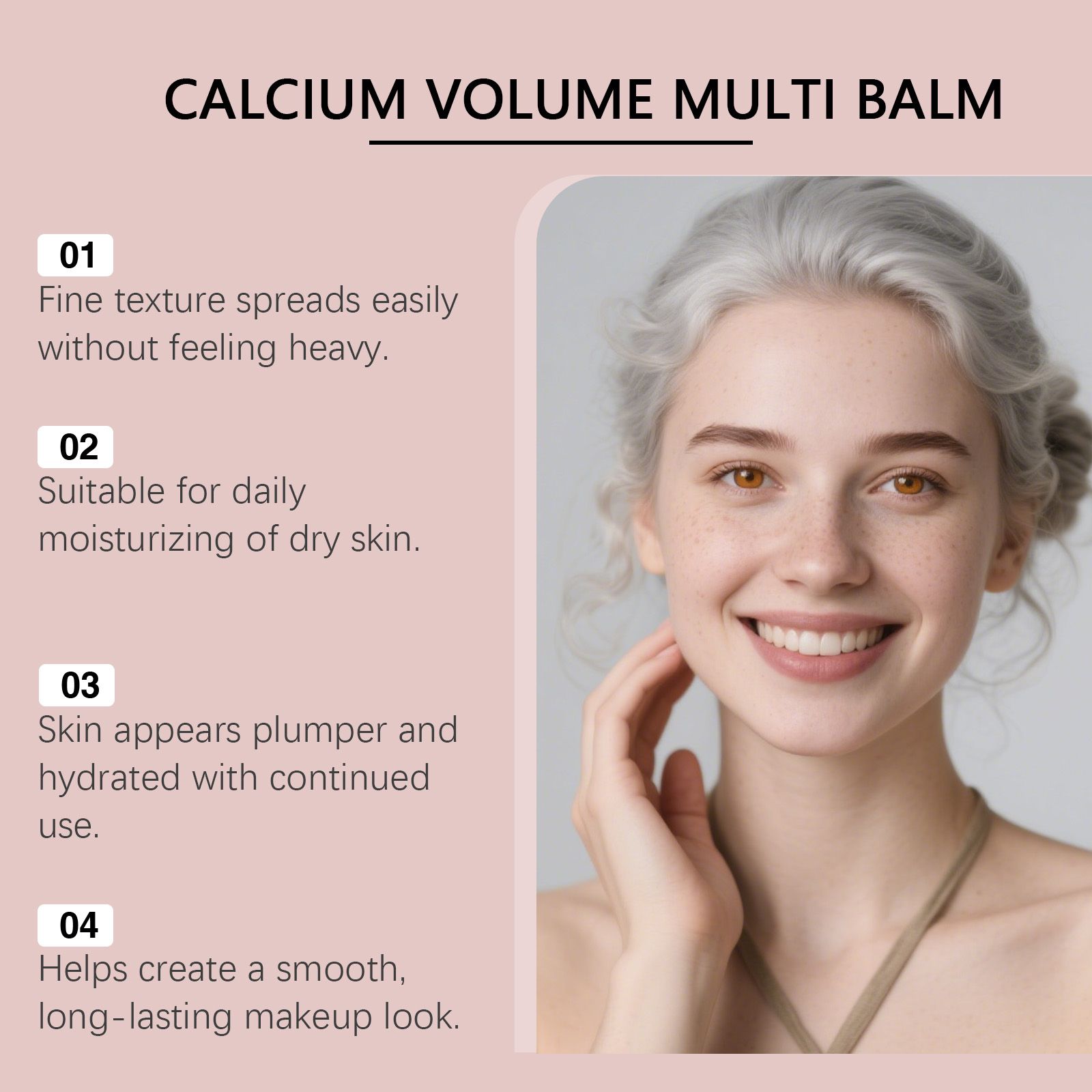 Collagen Infused Facial Multi Balm Stick, Portable Calcium Volume Wrinkle Care Solid Moisturizer Stick, Hydrating Smoothing Face Balm for Fine Lines & Dry Skin, 9g Travel Skin Care Stick - Image 6