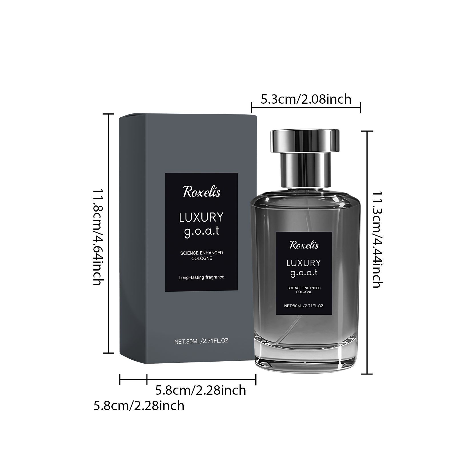 ROXELIS Floral Woody Men's Fragrance, 80 ml - Image 3