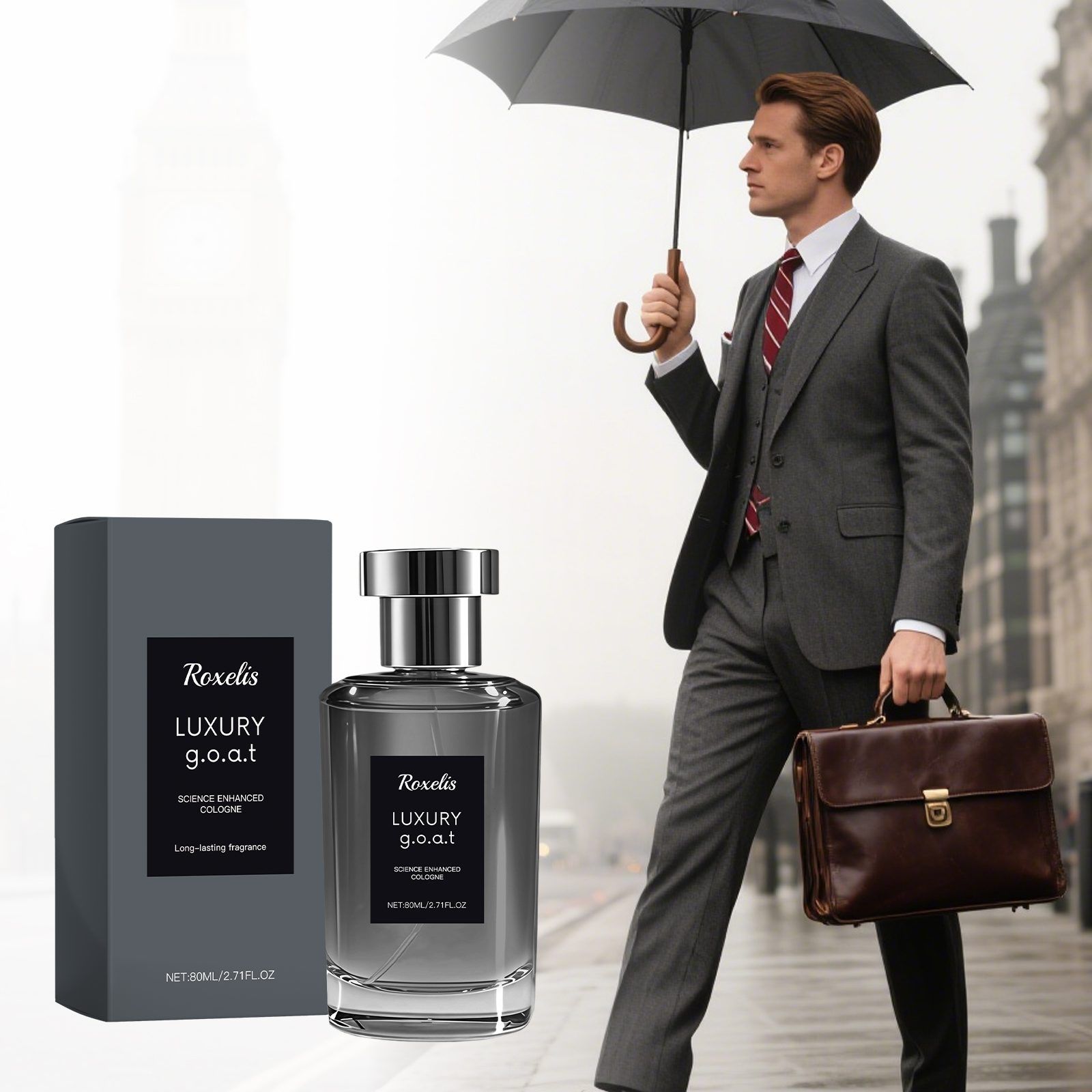 ROXELIS Floral Woody Men's Fragrance, 80 ml - Image 4