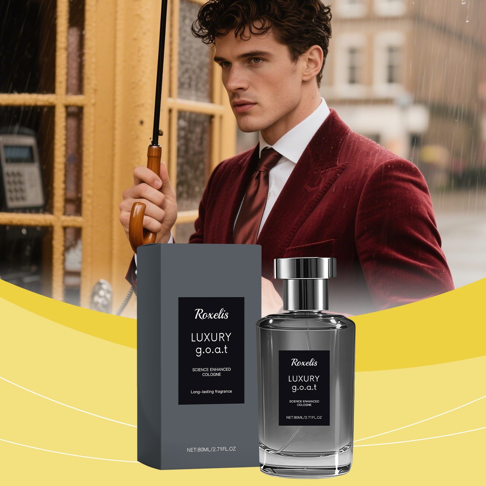 ROXELIS Floral Woody Men's Fragrance, 80 ml - Image 5