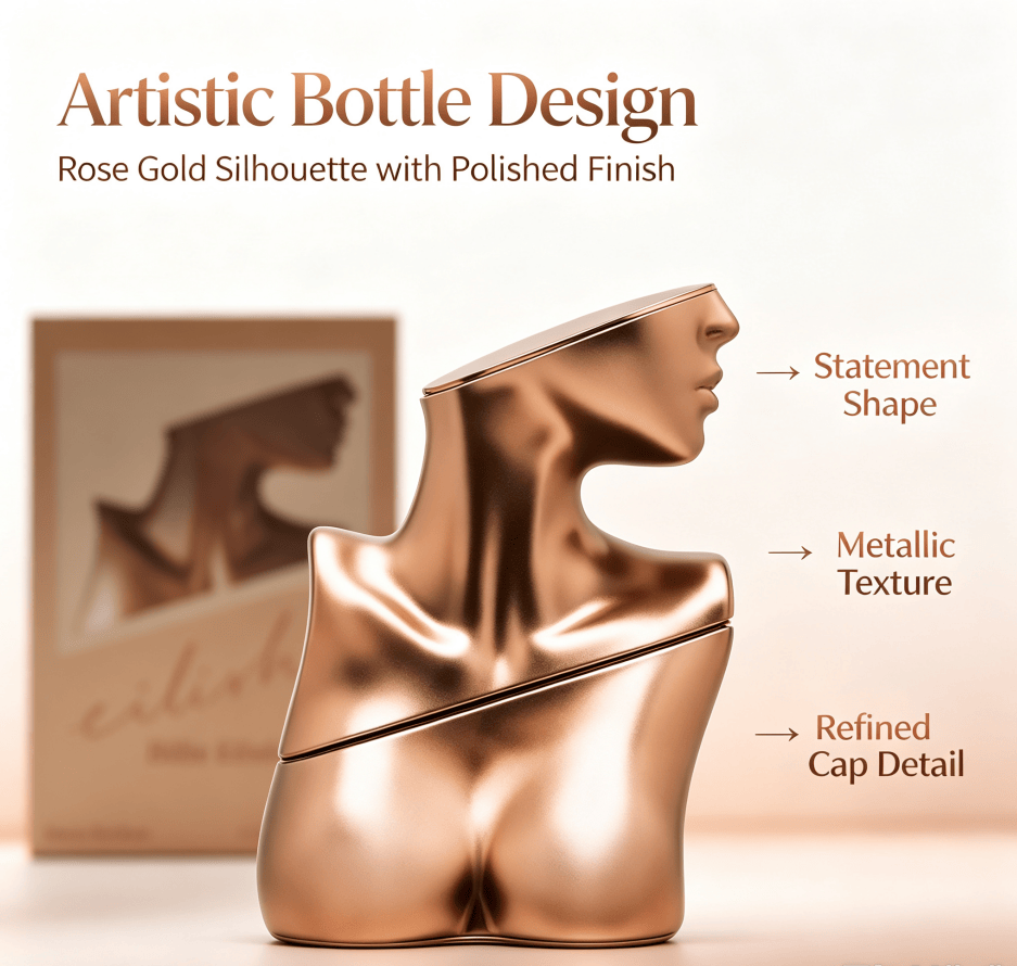 100ml Long Lasting Ladies Perfume Spray, Warm Sweet Elegant Fragrance, Unique Art Sculpture Shaped Bottle, Premium Birthday Anniversary Gift Perfume for Her - Image 2
