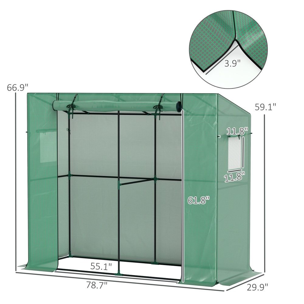 Garden Bed with Mini Greenhouse - Image 2