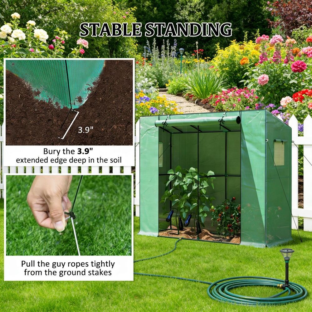 Garden Bed with Mini Greenhouse - Image 6