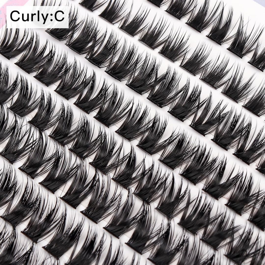2026 Hot Selling Recommendation: Fairy-like False Eyelashes -  HUICOP Large Capacity Single Cluster False Eyelash Set, Natural, Thick, and Simulated Segmented Eyelashes - Image 4