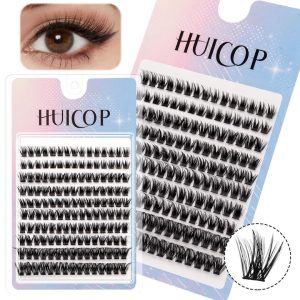 2026 Hot Selling Recommendation: Fairy-like False Eyelashes -  HUICOP Large Capacity Single Cluster False Eyelash Set, Natural, Thick, and Simulated Segmented Eyelashes