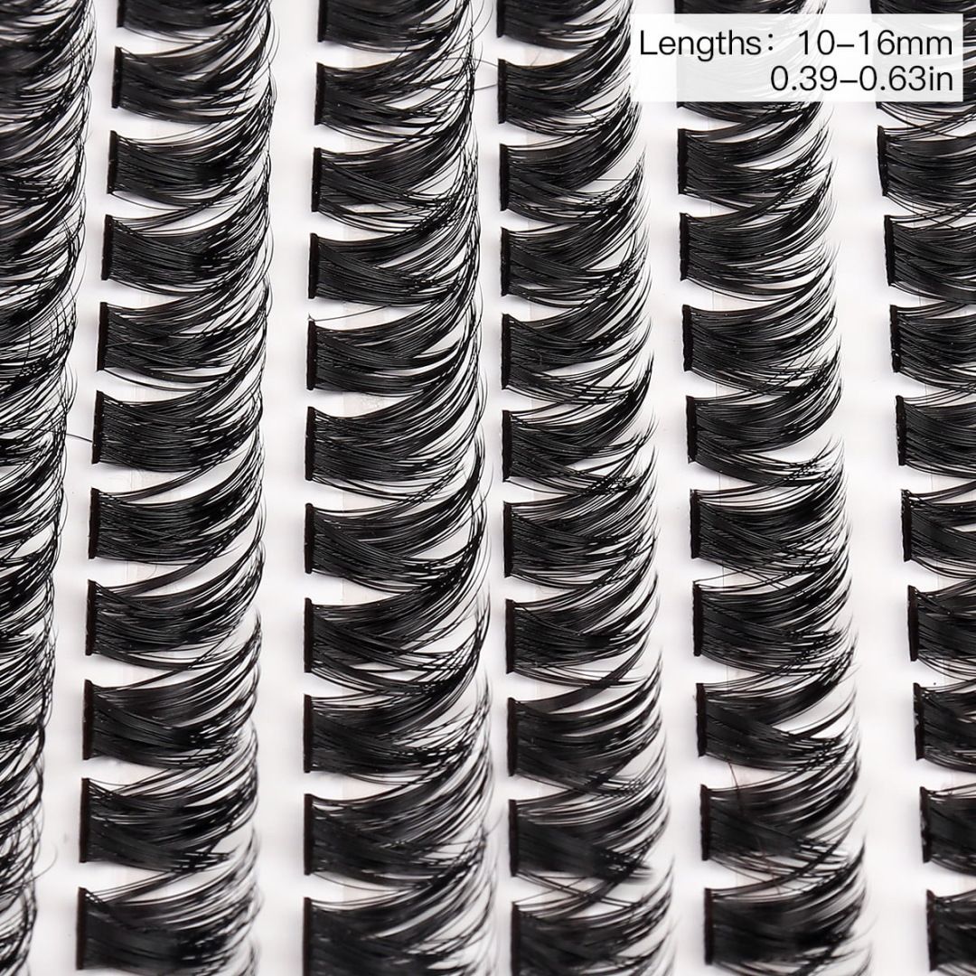 2026 Hot Selling Recommendation: Fairy-like False Eyelashes -  HUICOP Large Capacity Single Cluster False Eyelash Set, Natural, Thick, and Simulated Segmented Eyelashes - Image 5