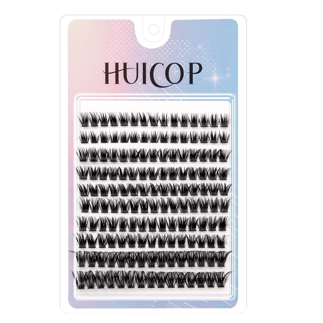 2026 Hot Selling Recommendation: Fairy-like False Eyelashes -  HUICOP Large Capacity Single Cluster False Eyelash Set, Natural, Thick, and Simulated Segmented Eyelashes - Image 6
