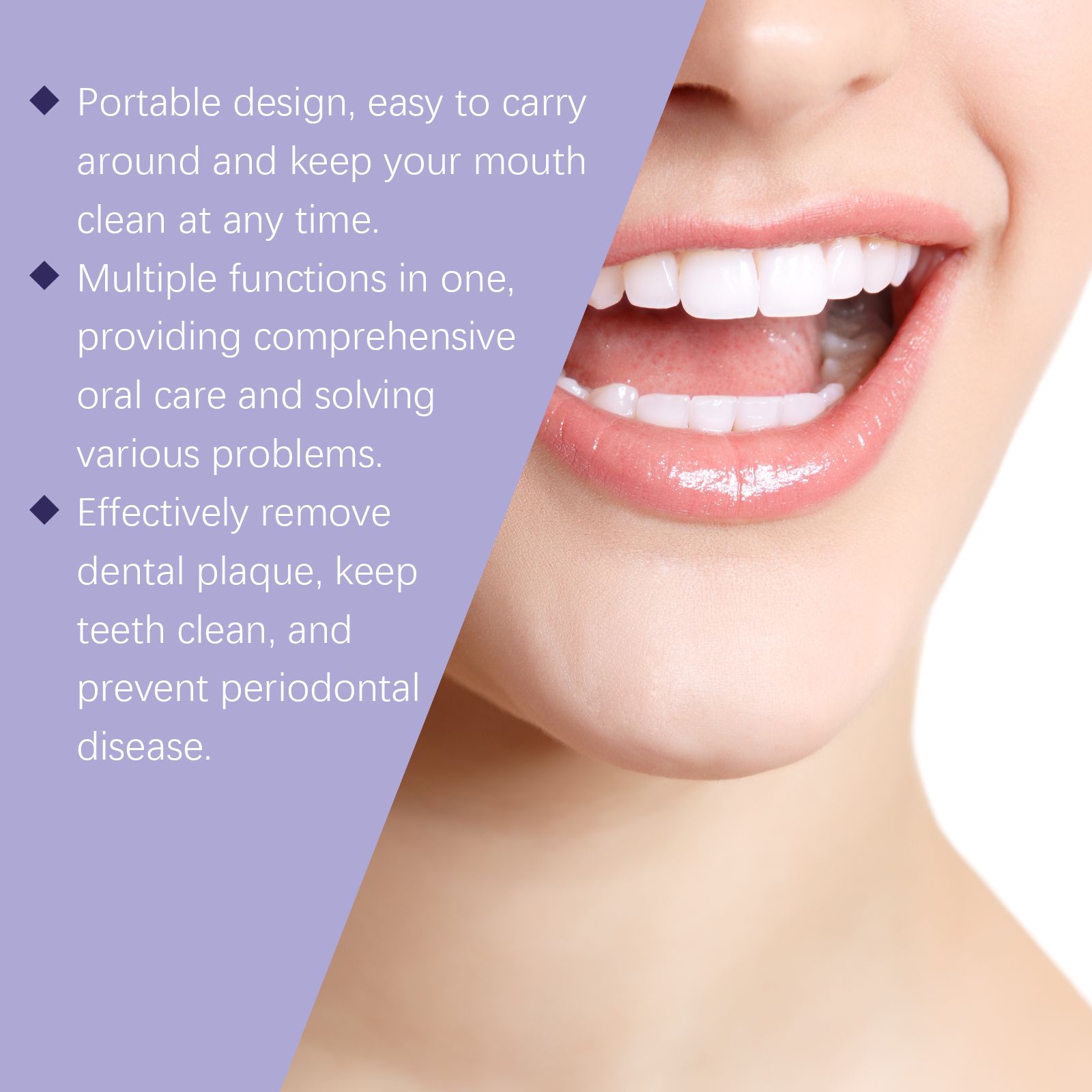 Oralhoe Purple Dental Mouthwash, Gentle Ingredients To Protect Teeth Clean Stains Left Fresh Smell - Image 4