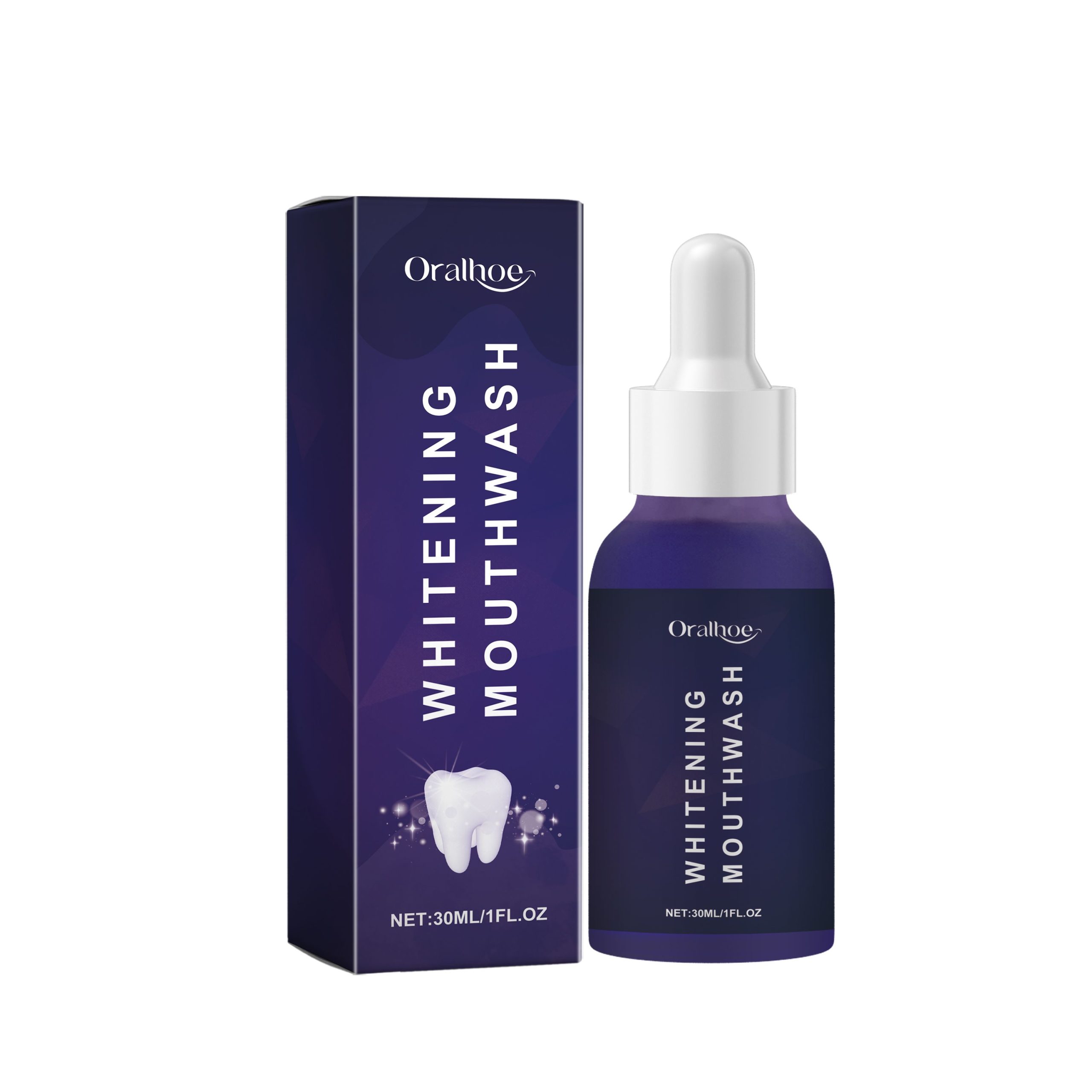 Oralhoe Purple Dental Mouthwash, Gentle Ingredients To Protect Teeth Clean Stains Left Fresh Smell