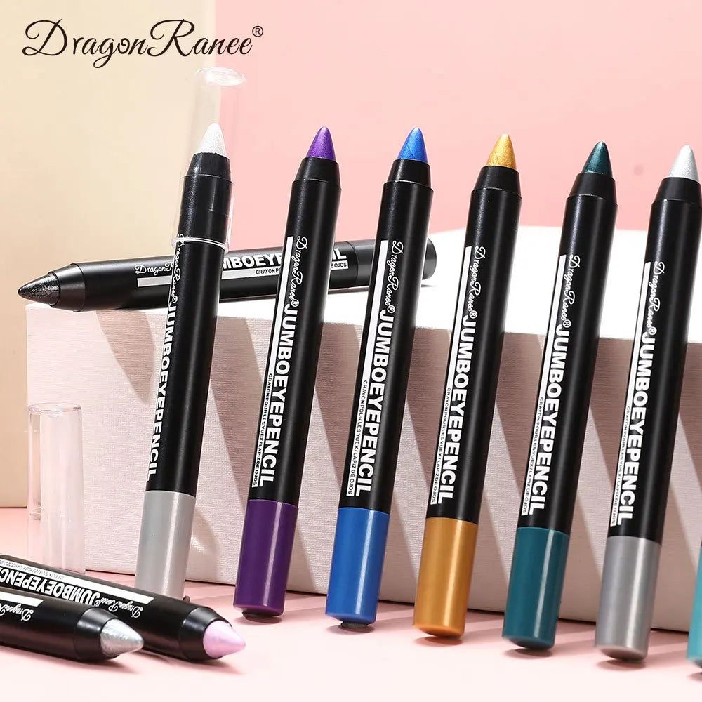 Smoky Dark Green Eyeshadow Pencil Stick Waterproof Pearlescent 12 Colors Metallic Glitter Eye Shadow Highlighter Pen Makeup Tool - Image 18