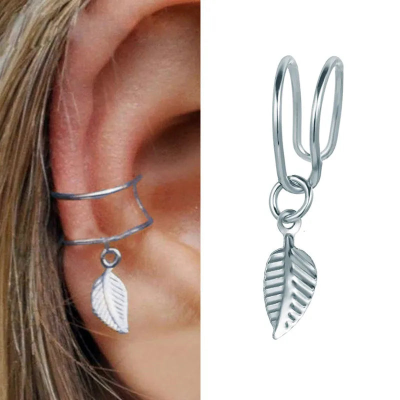 VAGZEB Bohemian NO Piercing Crystal Rhinestone Ear Cuff Wrap Stud Clip Earrings For Women Girl Trendy Earrings Jewelry Bijoux - Image 36