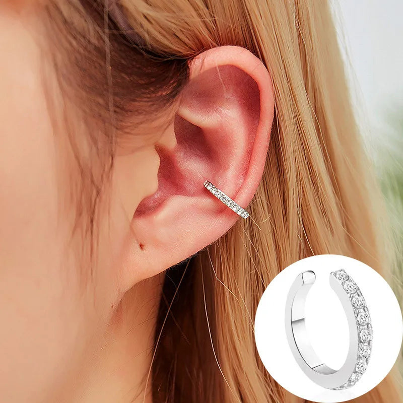 VAGZEB Bohemian NO Piercing Crystal Rhinestone Ear Cuff Wrap Stud Clip Earrings For Women Girl Trendy Earrings Jewelry Bijoux - Image 10