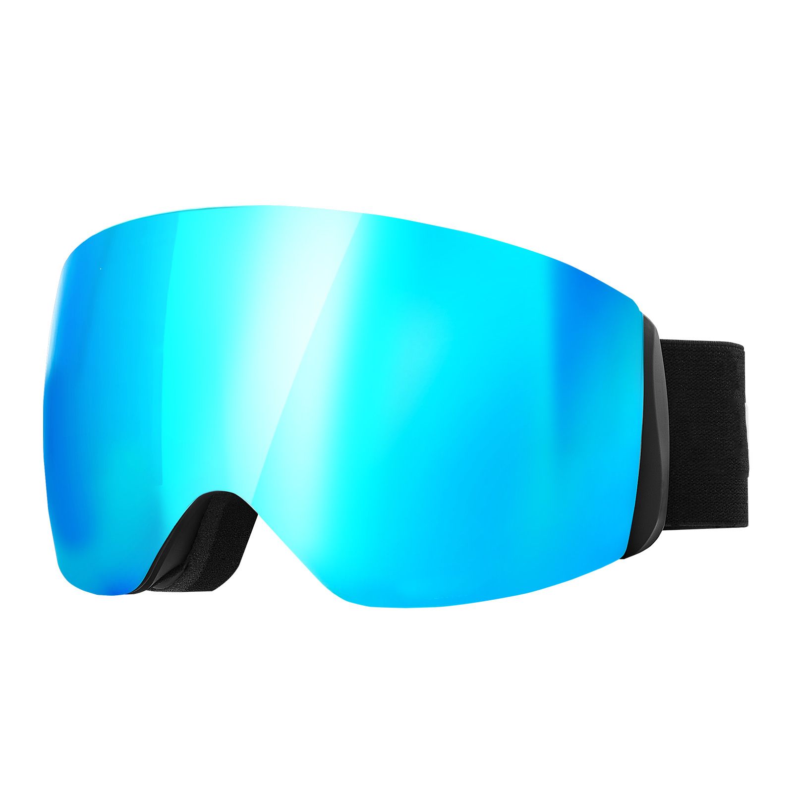 Frameless Ski Goggles, Spherical Lens with Blue Revo Coating, OTG Anti fog Snow Goggles for Men Women Youth, TPU Frame & Ventilation Structure, Suitable for Skiing, Skating, Snowboarding - Image 9