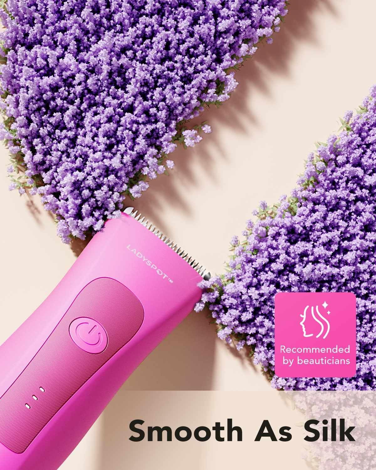 Hair Shaver for Women, Shaving Sets with 3 Gurad and Replaceable Ceramic Blade Heads, No Nick, No Cut, No Razor Burn, Waterproof Wet/Dry, 90 Minutes Shaving (Women-Rosered-Version) - Image 2