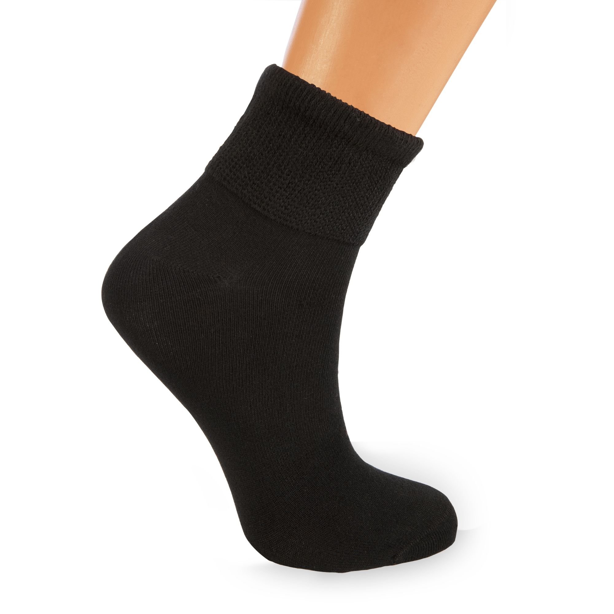 Women's Diabetic Ankle Socks 3 Pairs Soft Cotton, Non-Binding Top, Seamless Toe, Promotes Circulation, Shoe Size 9-11 - Image 23