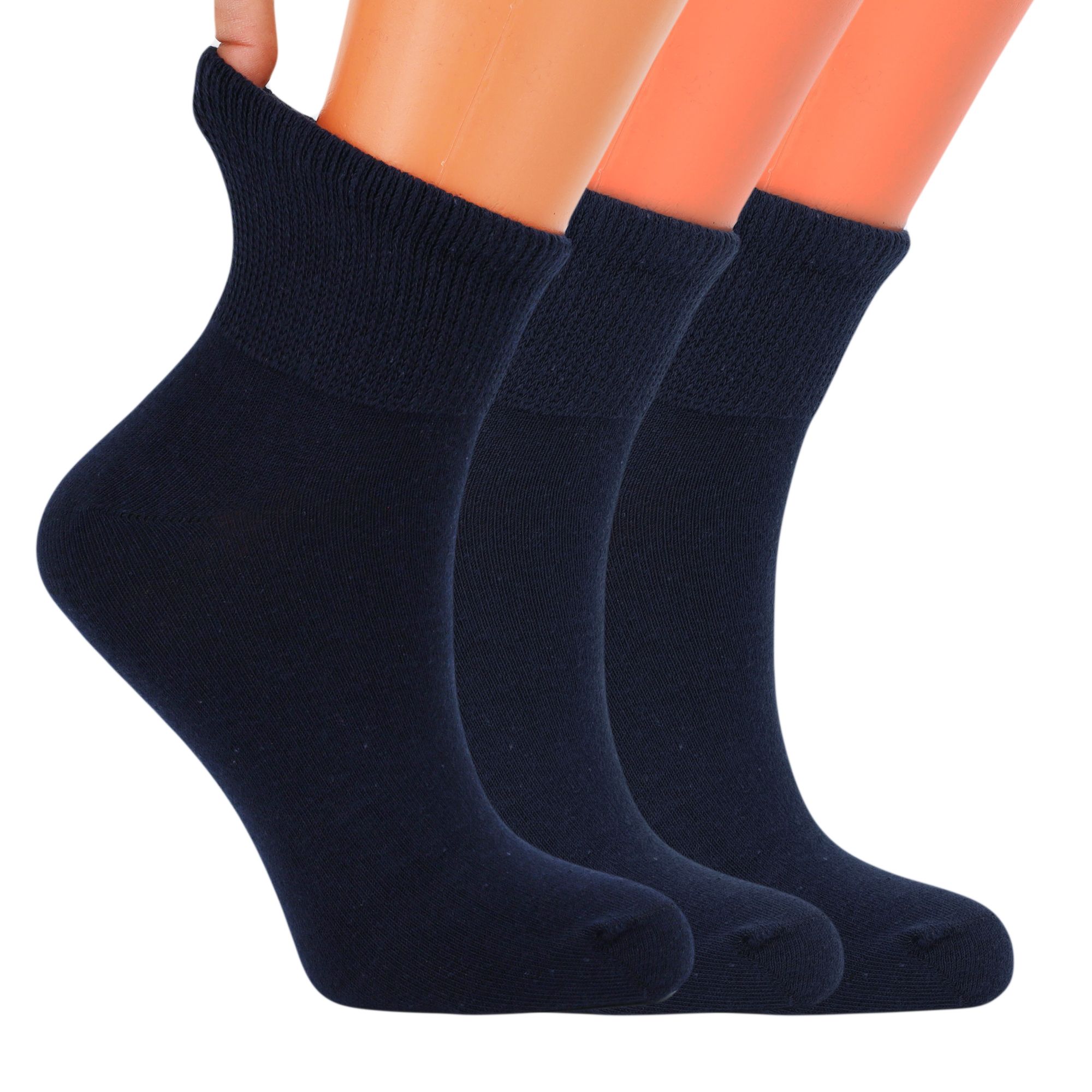 Women's Diabetic Ankle Socks 3 Pairs Soft Cotton, Non-Binding Top, Seamless Toe, Promotes Circulation, Shoe Size 9-11 - Image 26