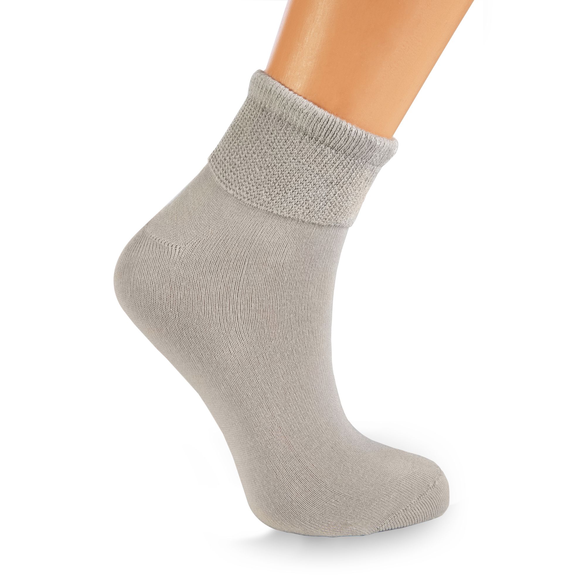 Women's Diabetic Ankle Socks 3 Pairs Soft Cotton, Non-Binding Top, Seamless Toe, Promotes Circulation, Shoe Size 9-11 - Image 18