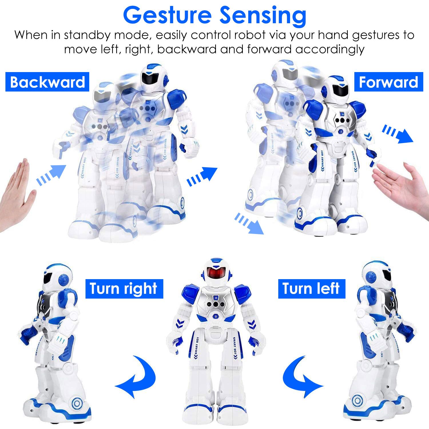 Intelligent Remote Control Robot Gesture Sensing Smart Programmable Robot Walking Singing Dancing Educational Toy for 6+ Year-old Kids - Image 2