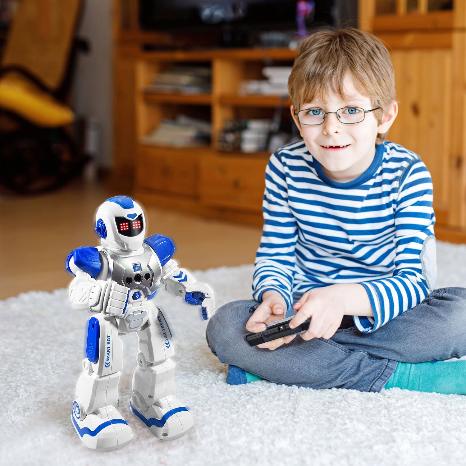Intelligent Remote Control Robot Gesture Sensing Smart Programmable Robot Walking Singing Dancing Educational Toy for 6+ Year-old Kids - Image 9