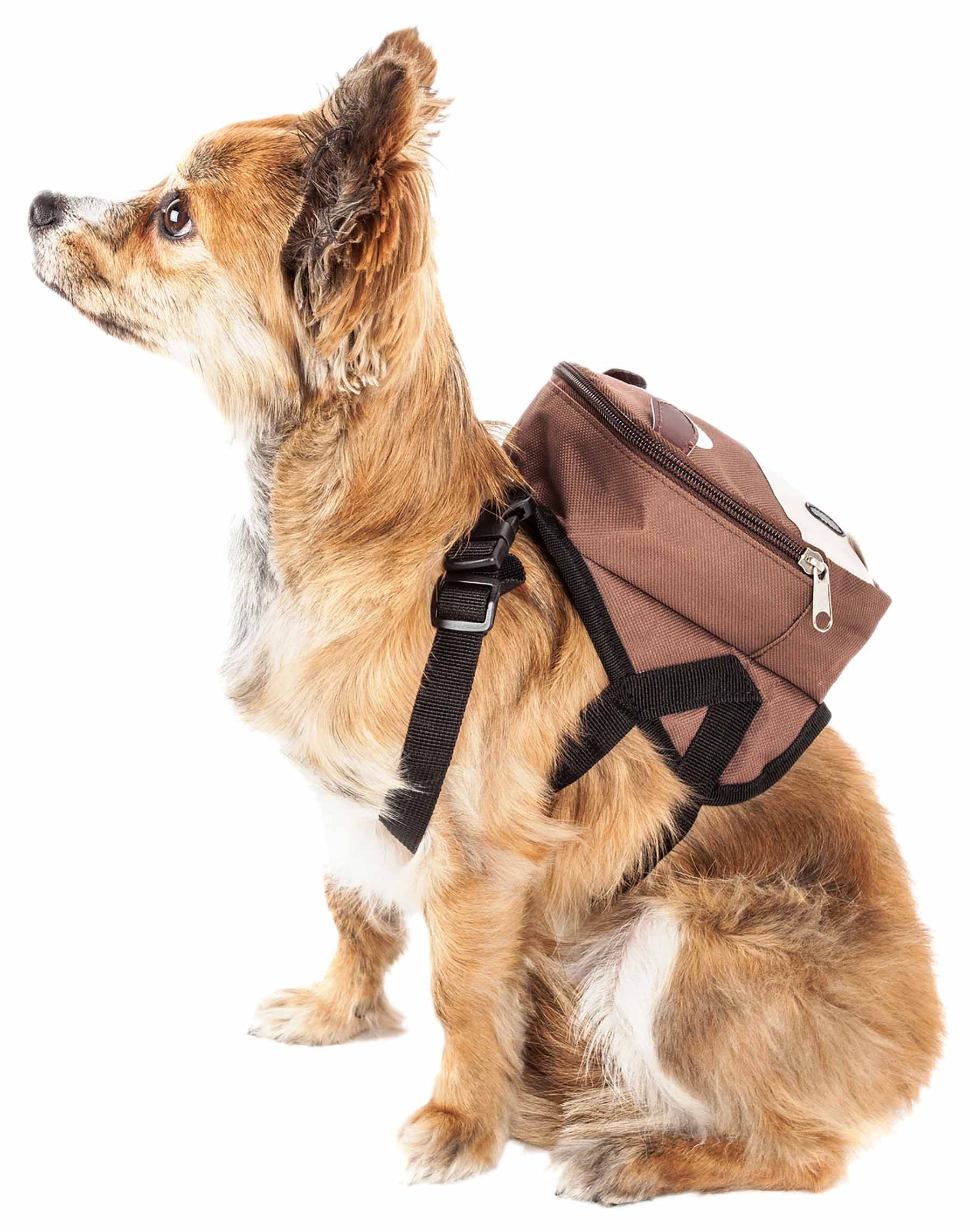 Pet Life 'Mooltese' Large-Pocketed Compartmental Animated Dog Harness Backpack - Image 2