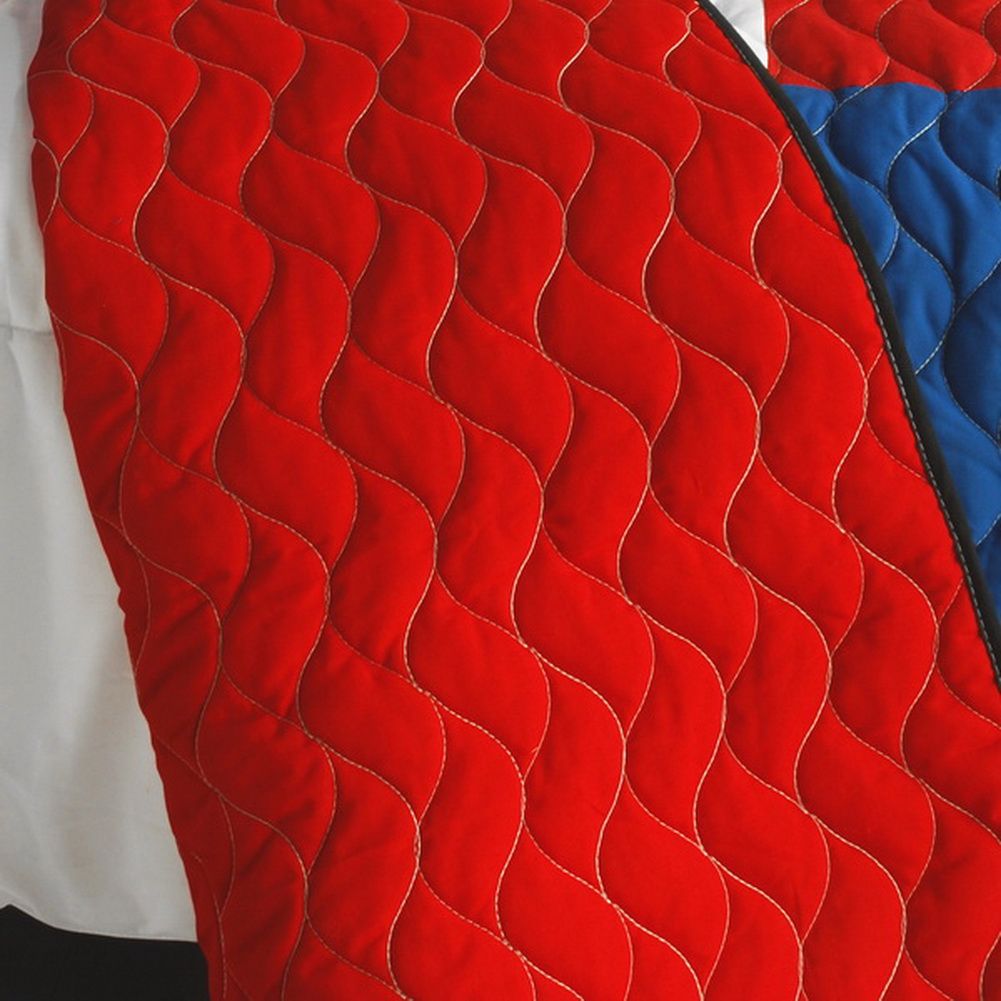 [Lattice Logic ] 3PC Vermicelli-Quilted Patchwork Quilt Set (Full/Queen Size) - Image 4