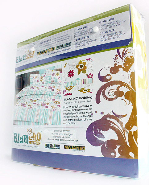 Blancho Bedding - [Apple Letter] 100% Cotton 4PC Duvet Cover Set (Queen Size)(Comforter not included) - Image 3