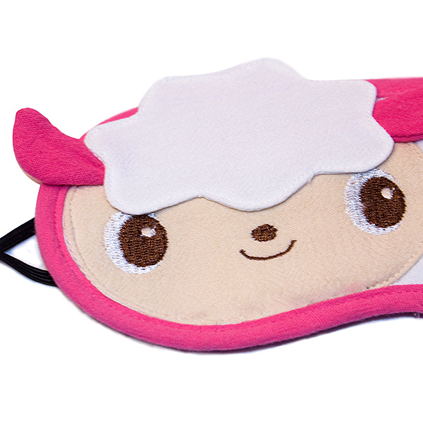 [Good Night Lamb] Embroidered Applique Eye Shade / Sleeping Mask Cover / Sleep Blinder (7.5*3.5) - Image 2