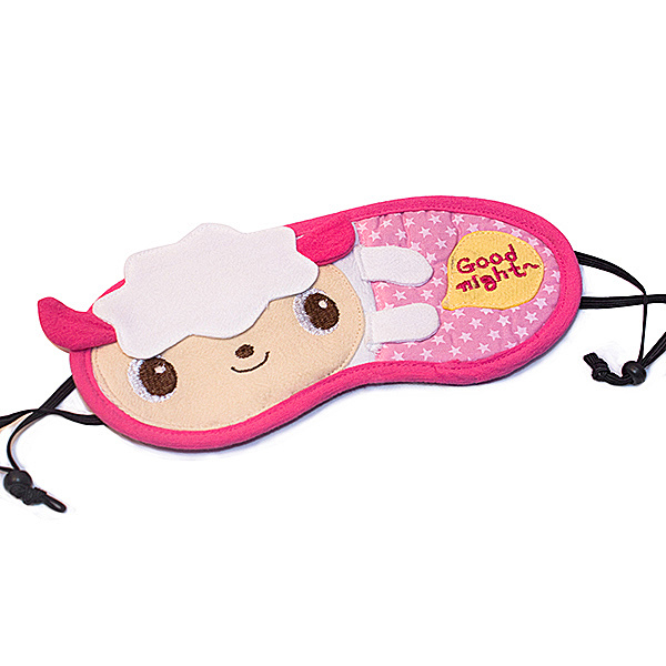 [Good Night Lamb] Embroidered Applique Eye Shade / Sleeping Mask Cover / Sleep Blinder (7.5*3.5)