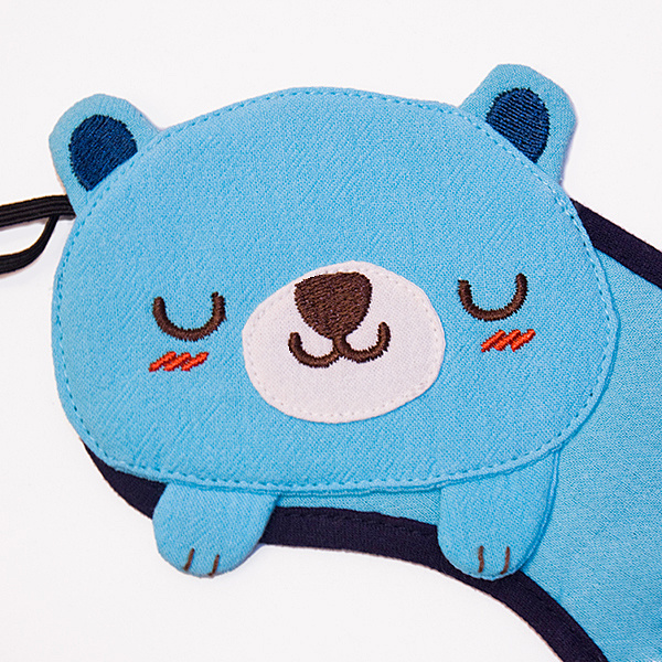 [Sweet Dream - Blue Bear] Animal Eye Shade / Sleeping Mask Cover / Sleep Blinder (7.9*2.8) - Image 2