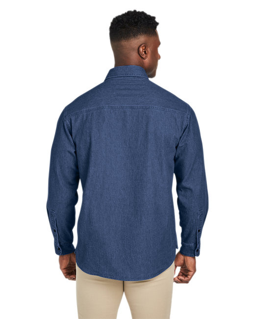 Men's Denim Shirt-Jacket - DARK DENIM - XS - Image 35