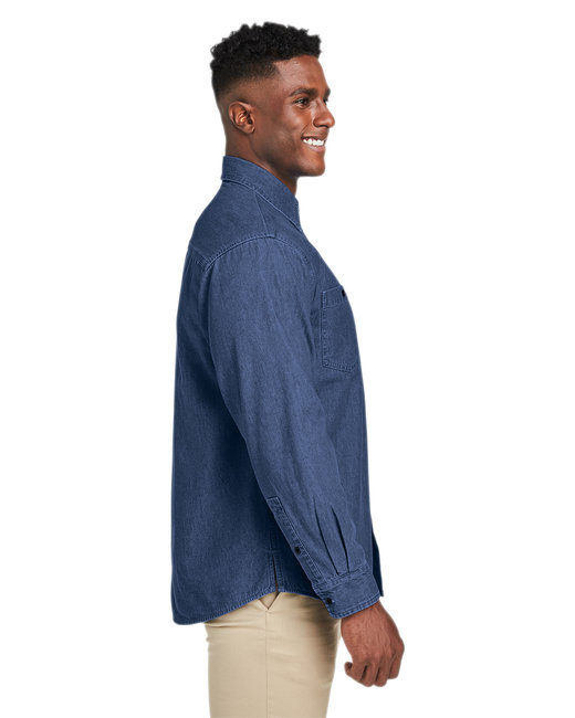 Men's Denim Shirt-Jacket - DARK DENIM - XS - Image 33