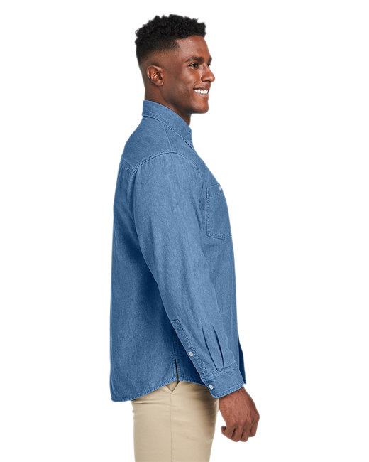 Men's Denim Shirt-Jacket - DARK DENIM - XS - Image 18