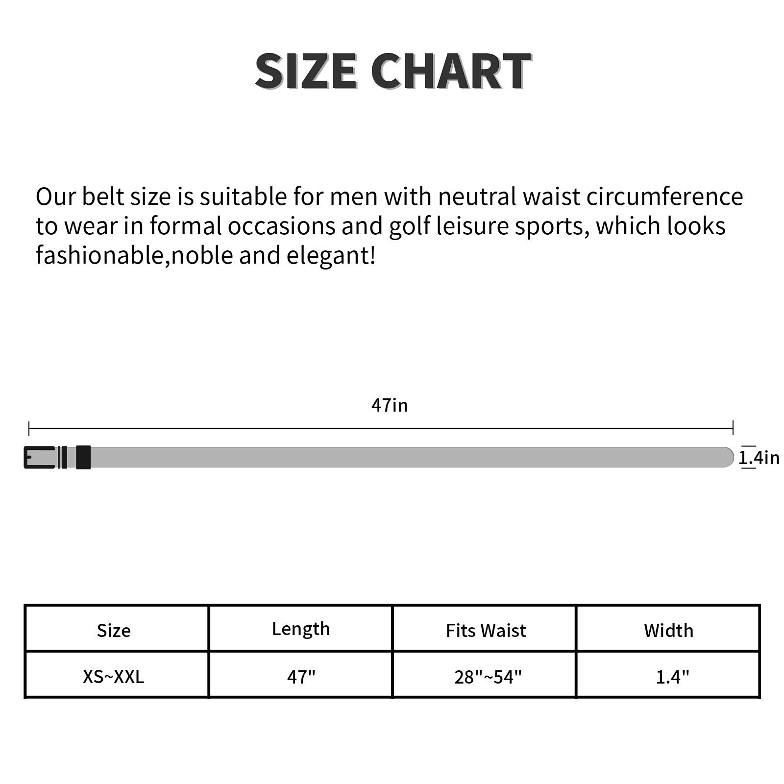 Hefujufang Nylon Ratchet Belt Golf Belt Cobra Buckle for Men/Women Web Belt with Automatic Slide Buckle,Valentines day gift… - Image 11