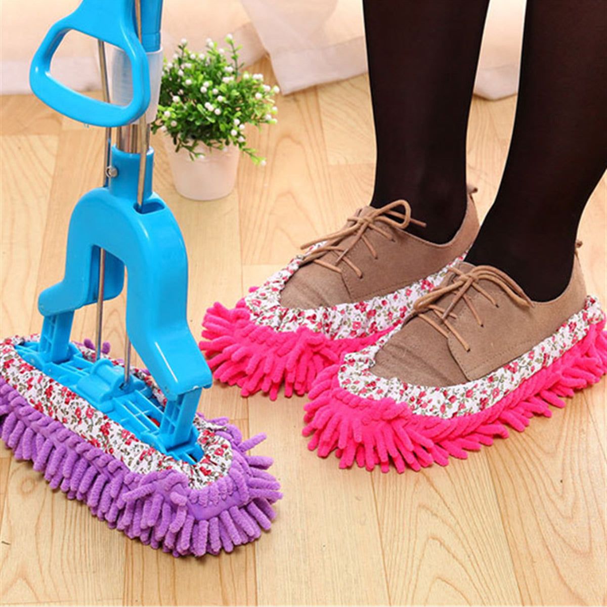 Lazy Maid Quick Mop Slip-On Slippers 3 prs / 6 pcs - Image 6