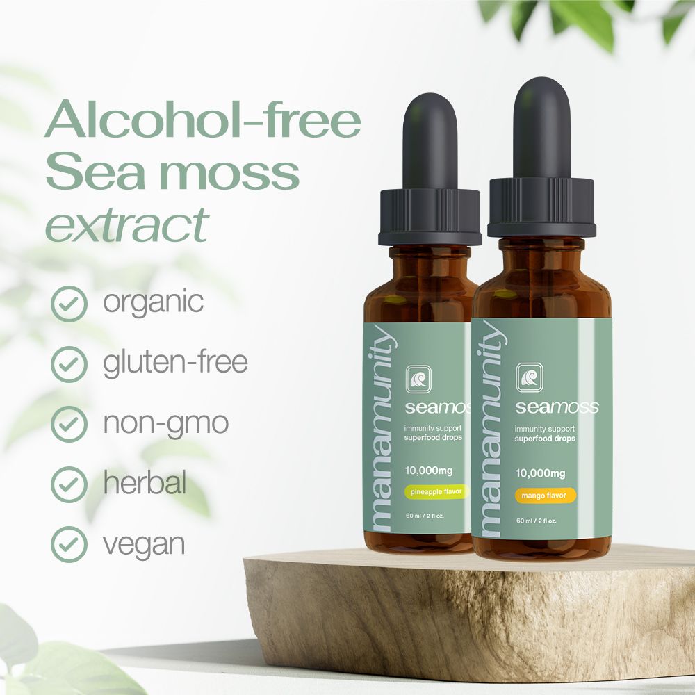 Sea Moss Liquid Drops 10,000 mg Organic Irish Sea Moss Gel with 350 mg Burdock Root Supplement & 20,000 mg Spirulina Immune Support, Joint & Thyroid Support - Vegan - Image 9