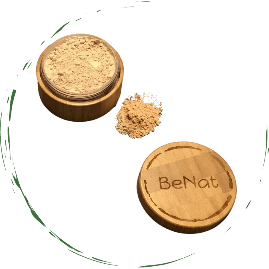 Premium BeNat Translucent Loose Setting Powder Kit with Eco-Friendly Bamboo Case, Ultra-Fine Matte Finish Finishing Powder, Includes 0.4oz Refill and Kabuki Brush, Cruelty-Free and Vegan Face Makeup - Image 3