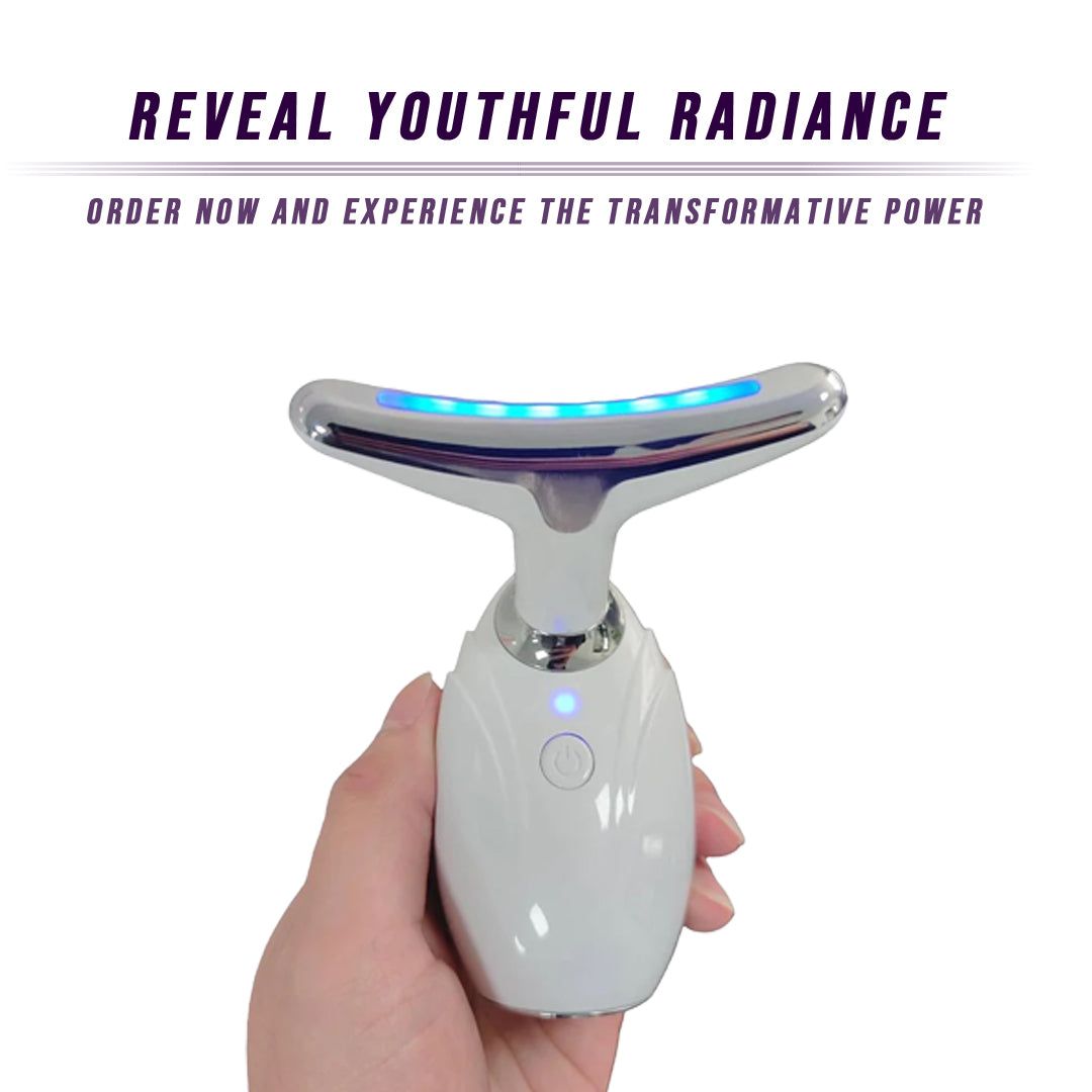 Facial Contour Massager & Neck Beauty Roller | Portable Cordless Skin Renewal Wand for Lotions and Serums | Triple Action Micro-Vibration - Image 6