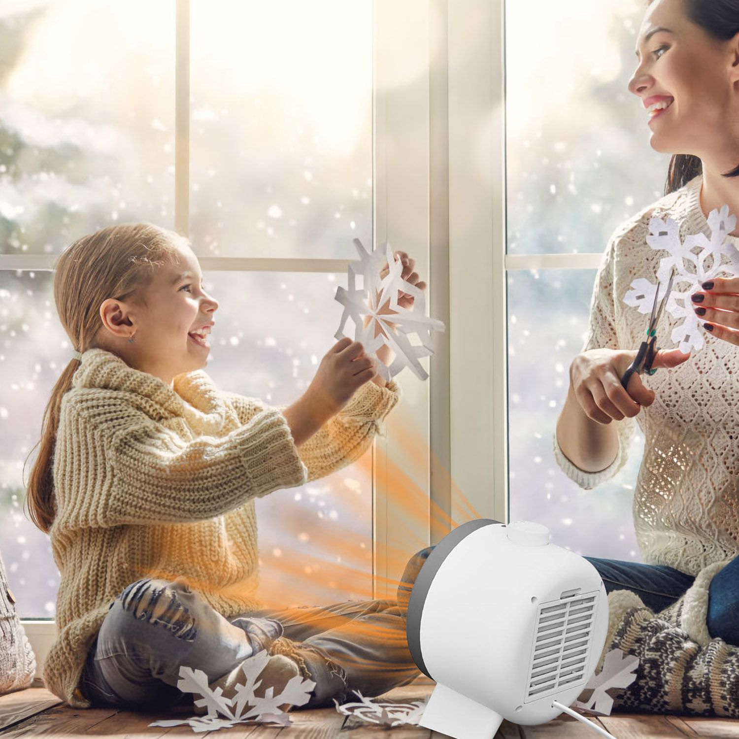 1000W Electric Space Heater Ceramic Heater Fan Heating Fan with 3 Modes 3S Fast Heating Tip over Overheating Protection for Home Office Dormitry - Image 12