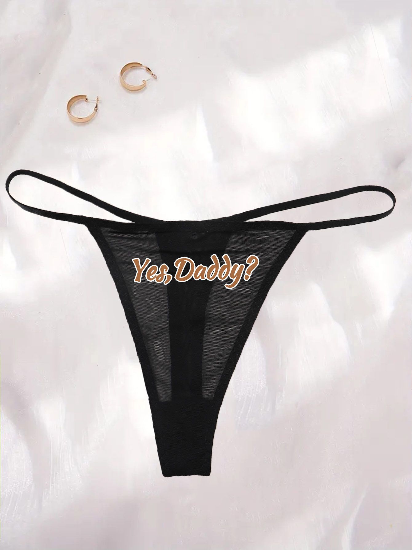 Sexy Panties Set with Leopard Pattern Triangle Underwear, No Steel Hoop, Breast Cover, Mesh, English Printed thong for Women - Image 5