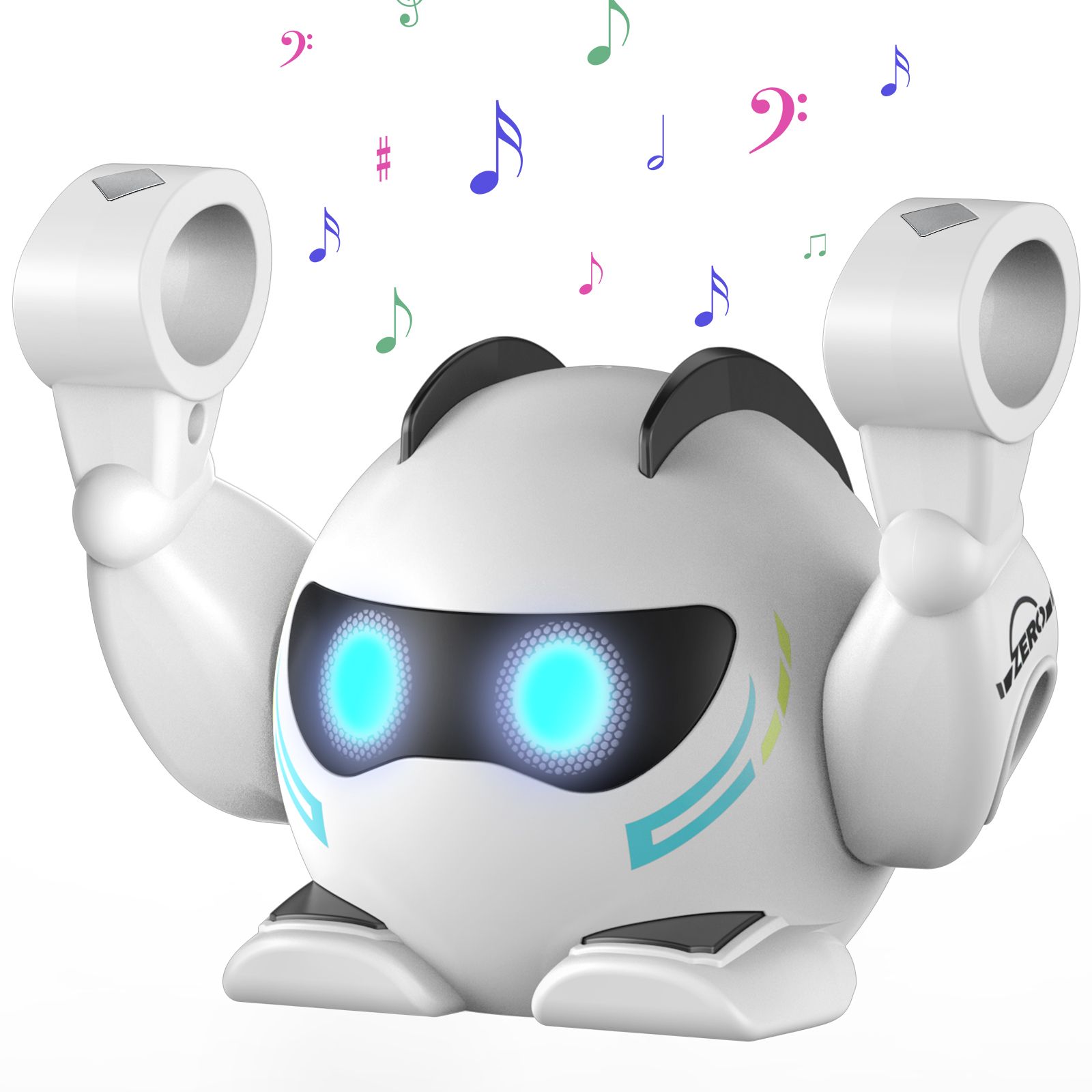 (ABC)Robot Toy for Kids, Rolling with Music, Touch Sensitive Play Song, Multi Persons Music Interaction, Applause Activated Wake Up, Auto Standby Mode, Gift for Toddlers Boys Girls Ages 1, 2, 3-8 - Image 2