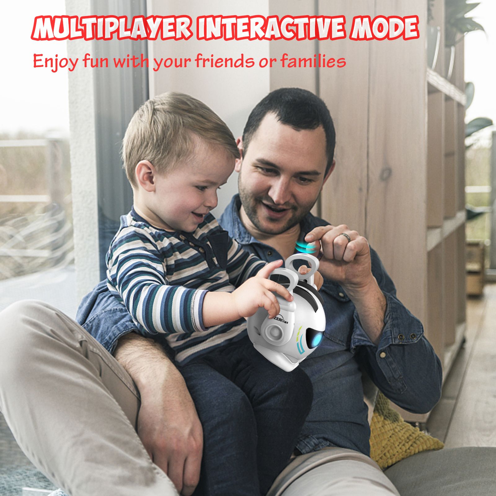 (ABC)Robot Toy for Kids, Rolling with Music, Touch Sensitive Play Song, Multi Persons Music Interaction, Applause Activated Wake Up, Auto Standby Mode, Gift for Toddlers Boys Girls Ages 1, 2, 3-8 - Image 5
