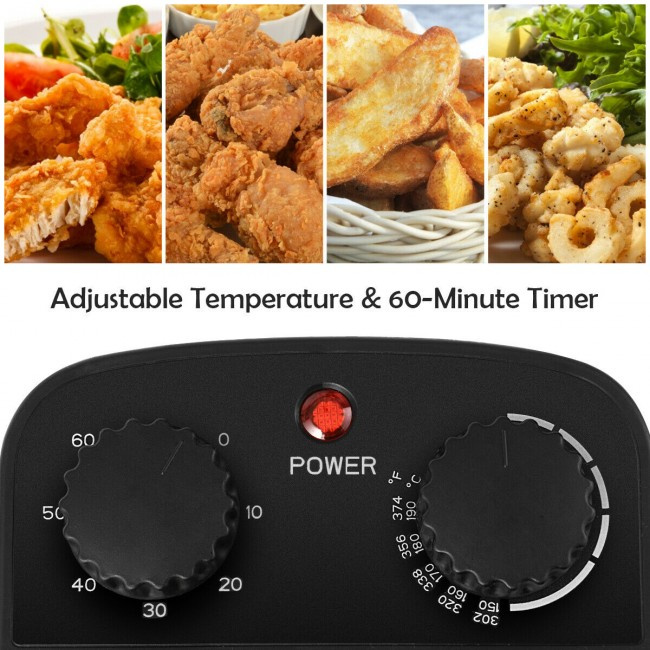 3.2 Quart Electric Stainless Steel Deep Fryer with Timer - Image 7
