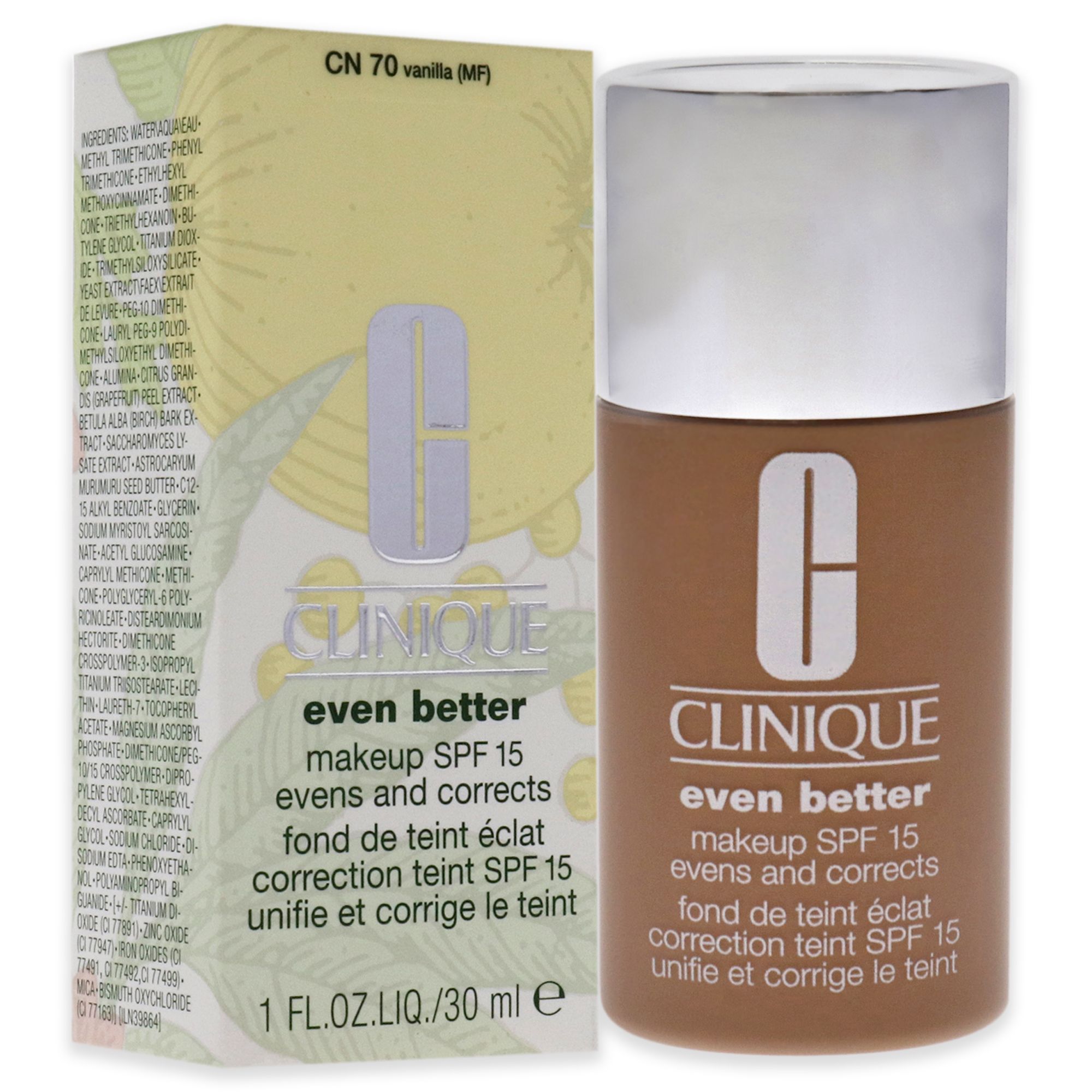 Even Better Makeup SPF 15 - 07 Vanilla (MF-G) - Dry To Combination Oily Skin by Clinique for Women - 1 oz Foundation - Image 3