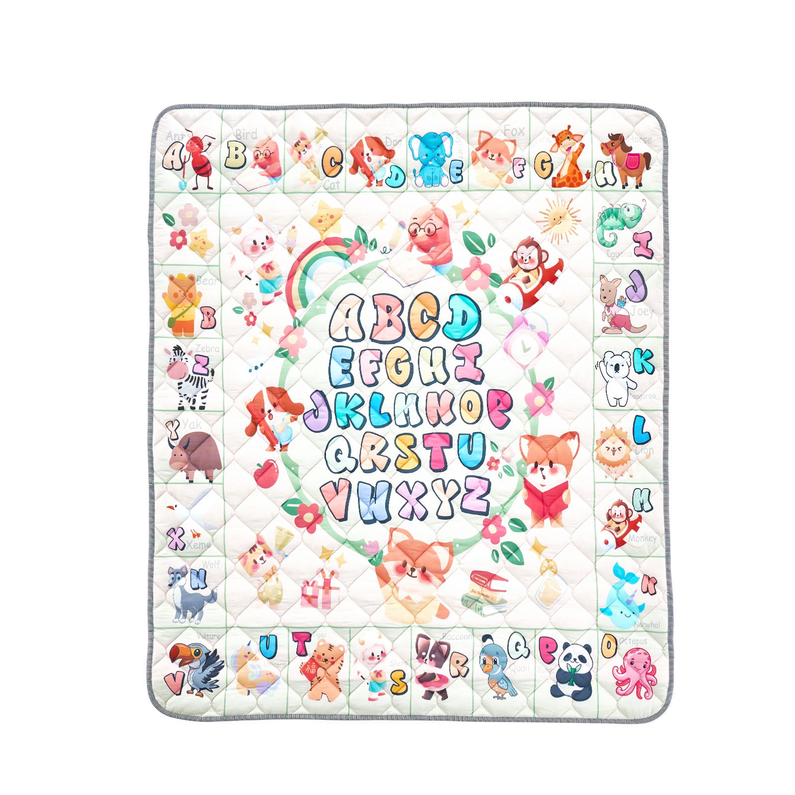 Baby Play Mat, 59"x71" Baby Crawling Mat, Non-Slip One-Piece Thickened Soft Baby Playmat, Foldable Rollable Floor Mat, Waterproof Activity Playmats for Babies,Toddlers, Infants, Machine Washable - Image 11