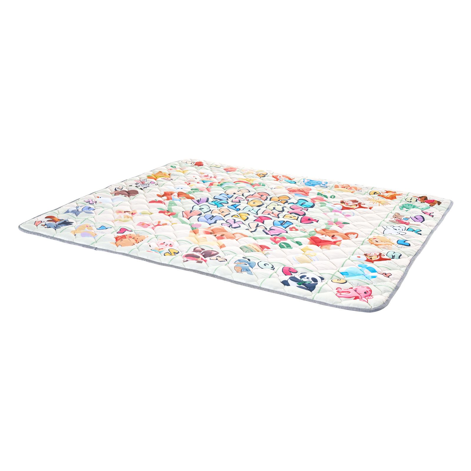 Baby Play Mat, 59"x71" Baby Crawling Mat, Non-Slip One-Piece Thickened Soft Baby Playmat, Foldable Rollable Floor Mat, Waterproof Activity Playmats for Babies,Toddlers, Infants, Machine Washable - Image 9